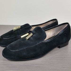 Louise Et Cie Blondell Loafers, Black Suede, Womens Size 7 M / 37.5